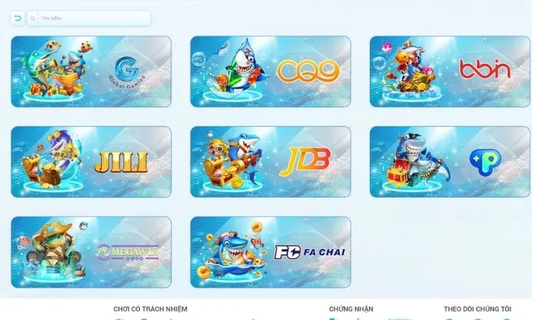 Nhà cái 8DAY hợp tác với nhiều nhà cung cấp game bắn cá uy tín, chất lượng