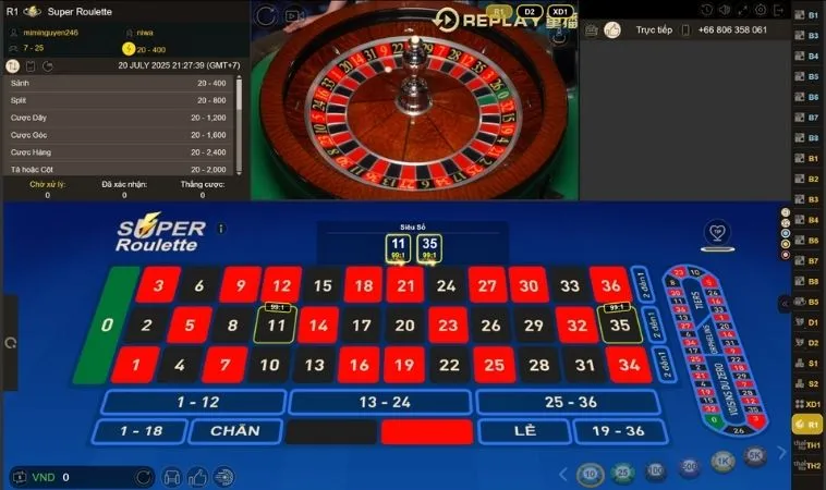 Bí Quyết Chơi Roulette 8Day Bất Bại Từ Cao Thủ Chuyên Nghiệp 2 Bàn cược Roulette 8Day