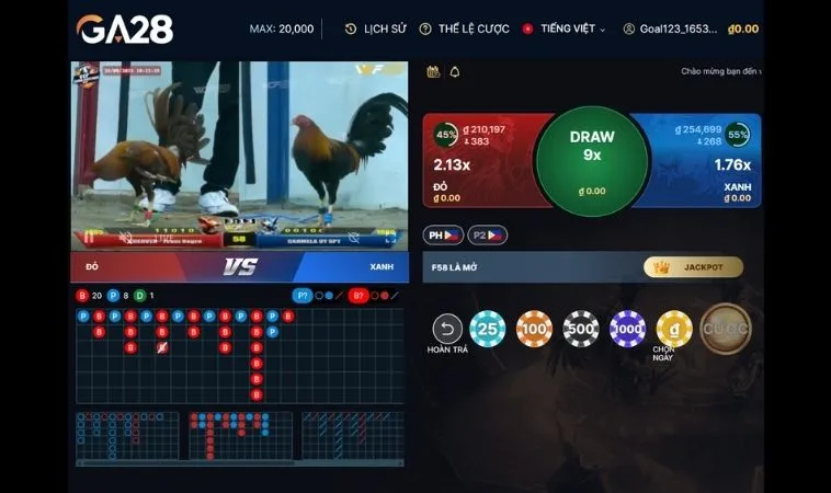 Tham Gia Đá Gà GA28 Tại 8Day Trận Đấu Kịch Tính Tốc Độ Cao 2 Giao diện cá cược Đá Gà GA28 Tại 8Day