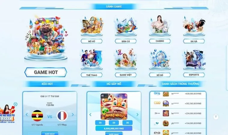 Đa dạng các thể loại game để trải nghiệm tại nhà cái 8DAY